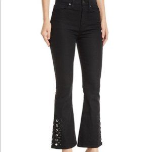 Hudson Holly High Rise Crop Flare Jeans